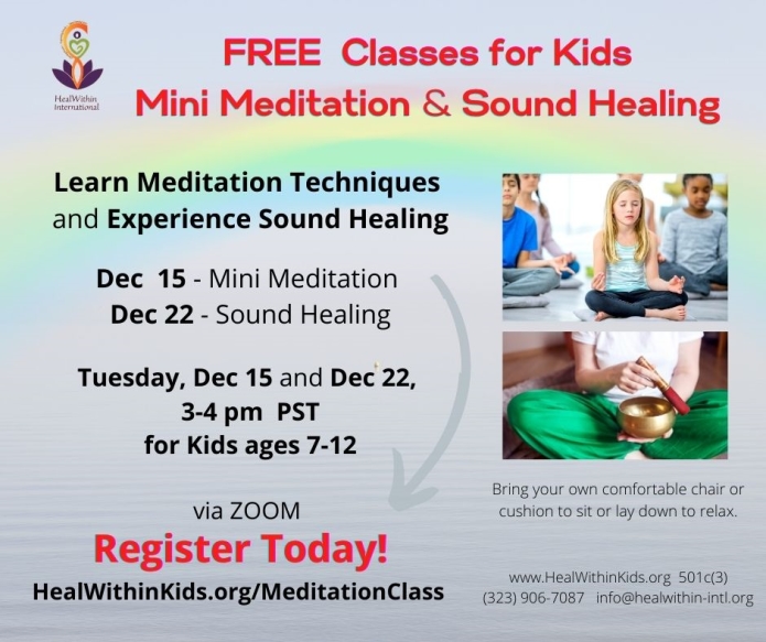 Kids Mini Meditation and Sound Healing Classes